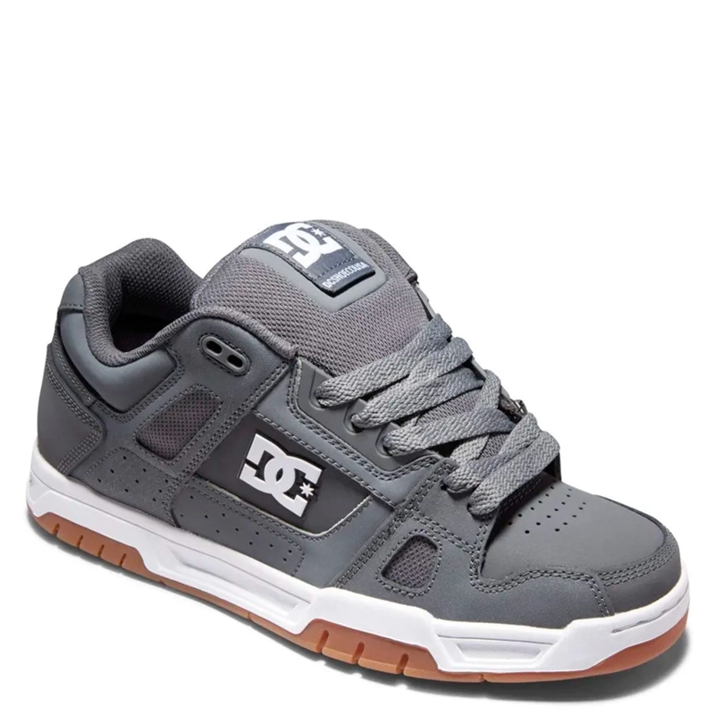 ZAPATILLAS HOMBRE DC SHOES URBANO GRIS STAG CUERO - 2