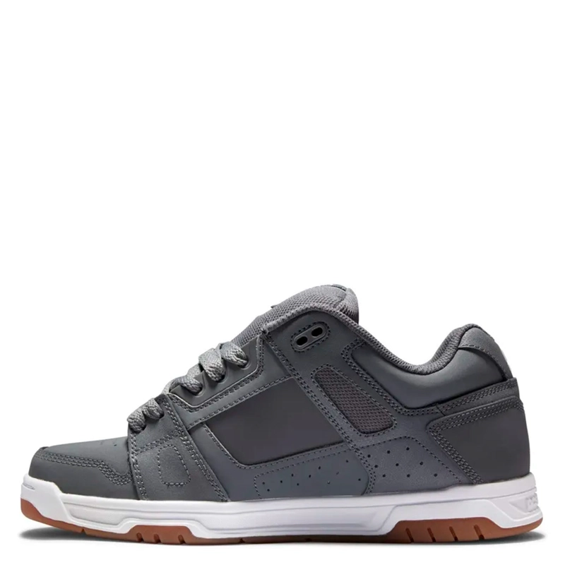 ZAPATILLAS HOMBRE DC SHOES URBANO GRIS STAG CUERO - 3