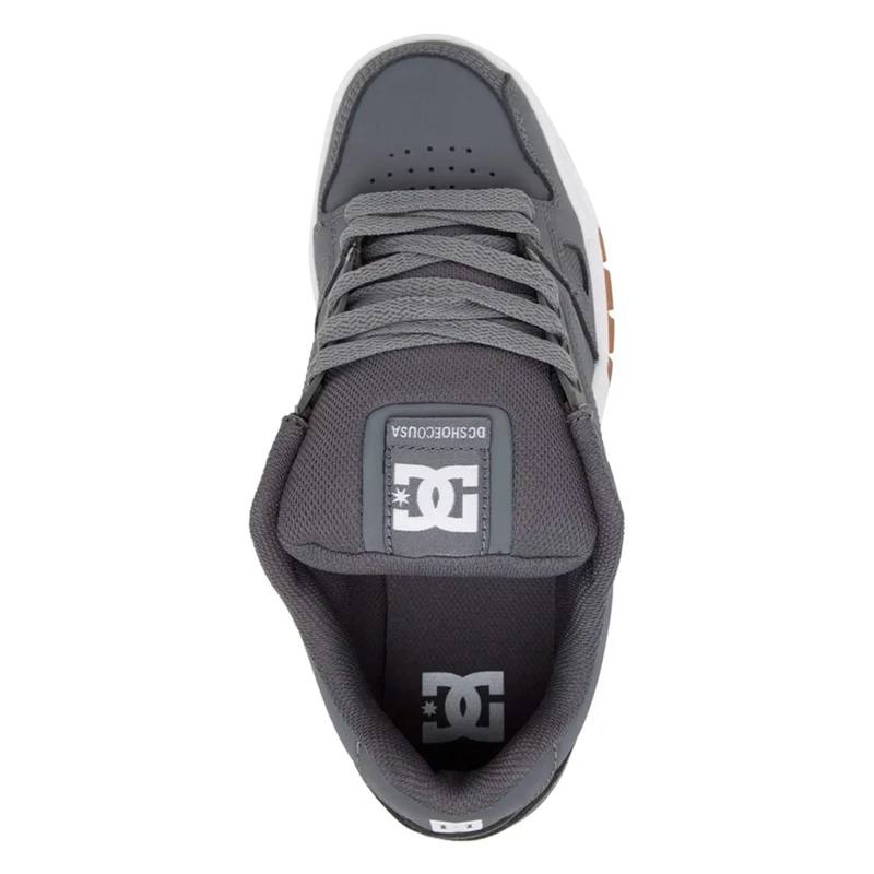 ZAPATILLAS HOMBRE DC SHOES URBANO GRIS STAG CUERO - 4