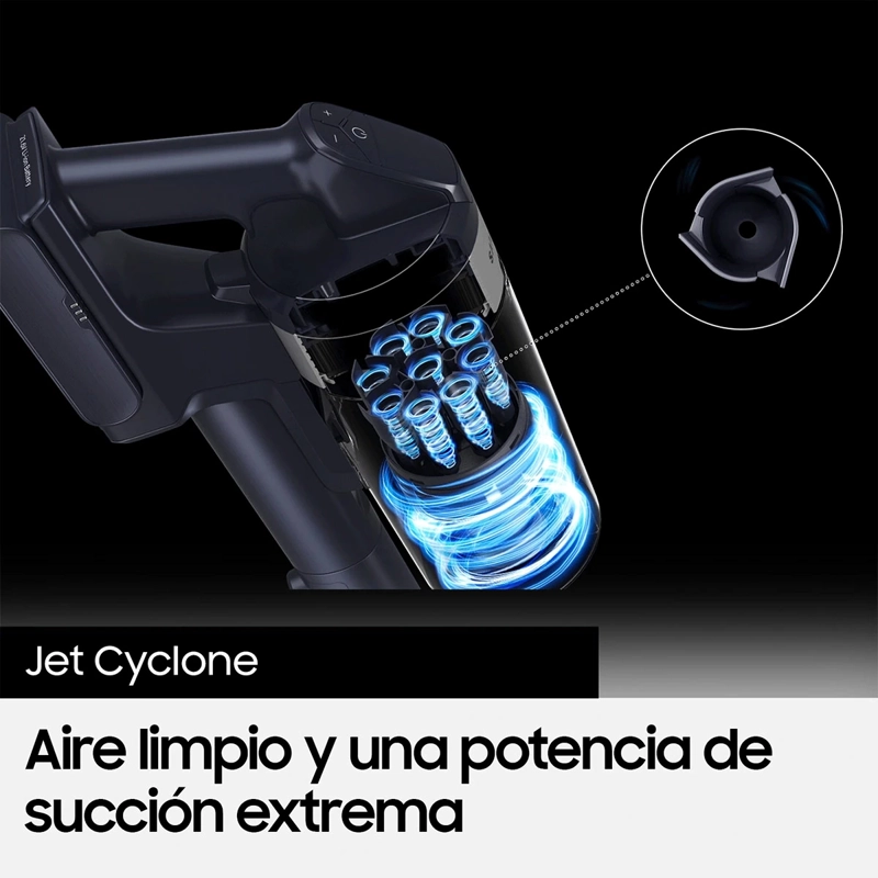 ASPIRADORA VERTICAL SAMSUNG INALÁMBRICA STICK JET 60 150 W DE PODER SUCCIÓN - 8