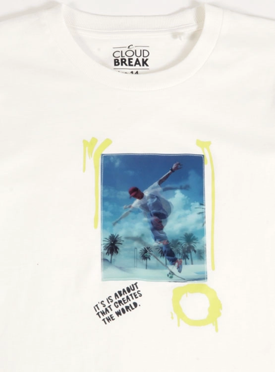 POLERA ALGODÓN NIÑO CLOUDBREAK PRINT HOLOGRÁFICO - 3