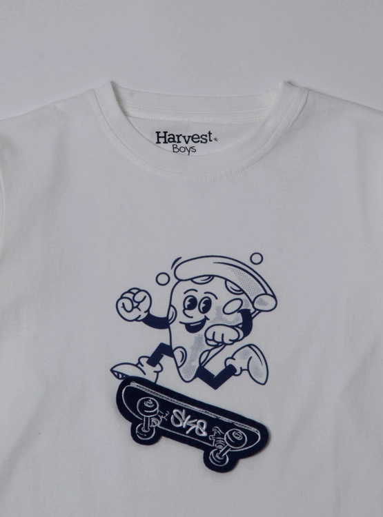 POLERA MANGA LARGA ALGODÓN NIÑO HARVEST APLICACIÓN INTERACTIVA - 4