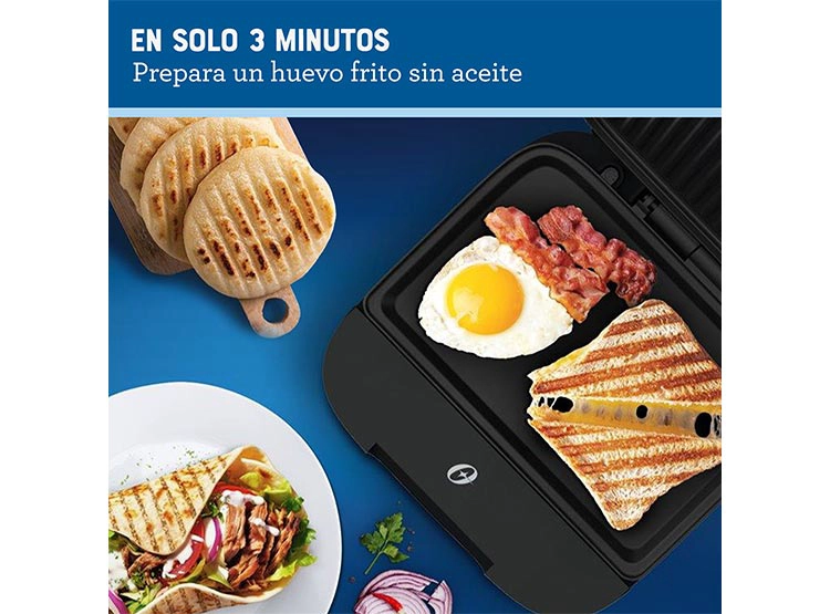 SANDWICHERA OSTER 2 REBANADAS CKSTSM400 COMPACTA PLATOS HONDOS - 5