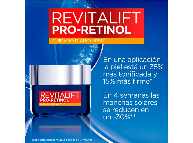 SERUM FACIAL LOREAL CREMA GEL DÍA REVITALIFT RETINOL SPF 17 50 ML - 5