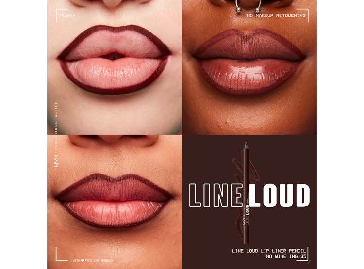 DELINEADOR DE LABIOS NYX LÁPIZ PROFESSIONAL MAKEUP LINE LOUD LIP LINER NO WINE ING 1.2 GR - 4