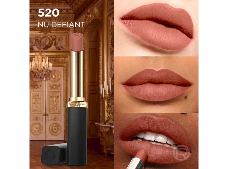 LABIAL LOREAL COLOR RICHE INTENSE VOLUMN MATTE 520 LE NUDE DEFIANT 24 ML - 5