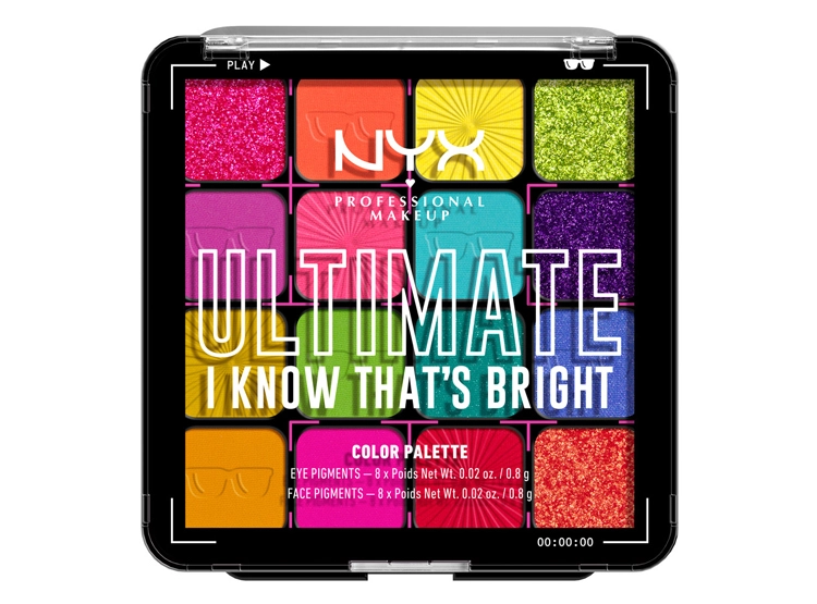 PALETA SOMBRA DE OJOS NYX PROFESSIONAL MAKEUP ULTIMATE SHADOW I KNOW THATS BRIGHT 13.3 GR - 3