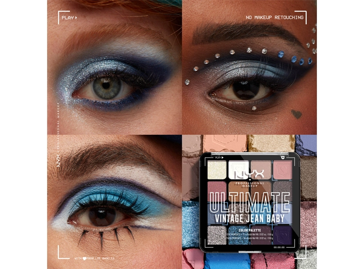 PALETA SOMBRA DE OJOS NYX PROFESSIONAL MAKEUP ULTIMATE SHADOW VINTAGE JEAN BABY 13.3 GR - 5