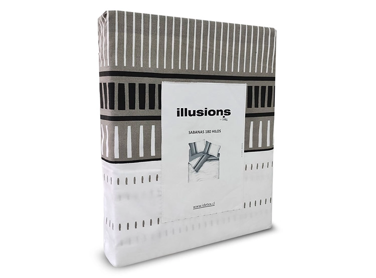 JUEGO DE SABANAS ILLUSIONS BRURSA 180H 2 PL - 2