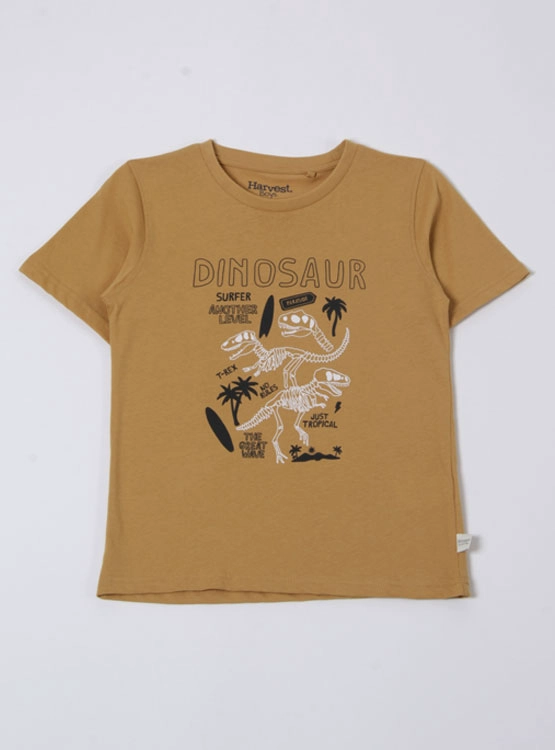 POLERA MANGA CORTA ALGODÓN NIÑO HARVEST