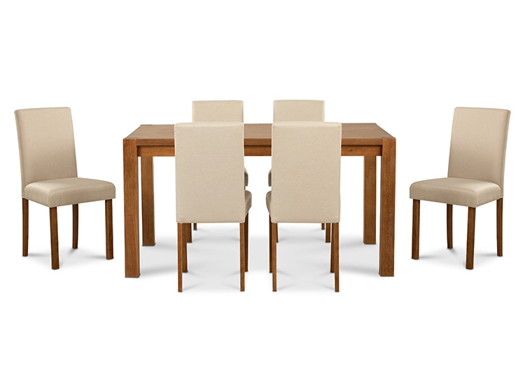 JUEGO DE COMEDOR CIC PHOENIX 6 SILLAS CAFÉ - 2