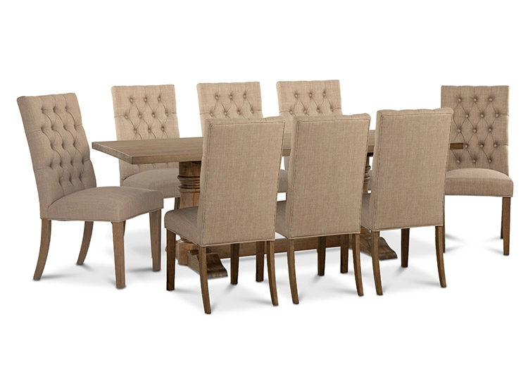 JUEGO DE COMEDOR CIC SEATTLE 8 SILLAS BEIGE - 3