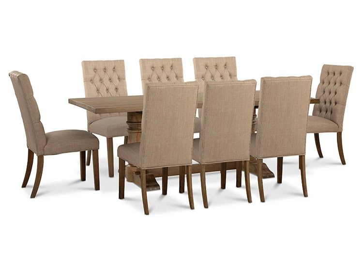JUEGO DE COMEDOR CIC SEATTLE 8 SILLAS BEIGE - 4