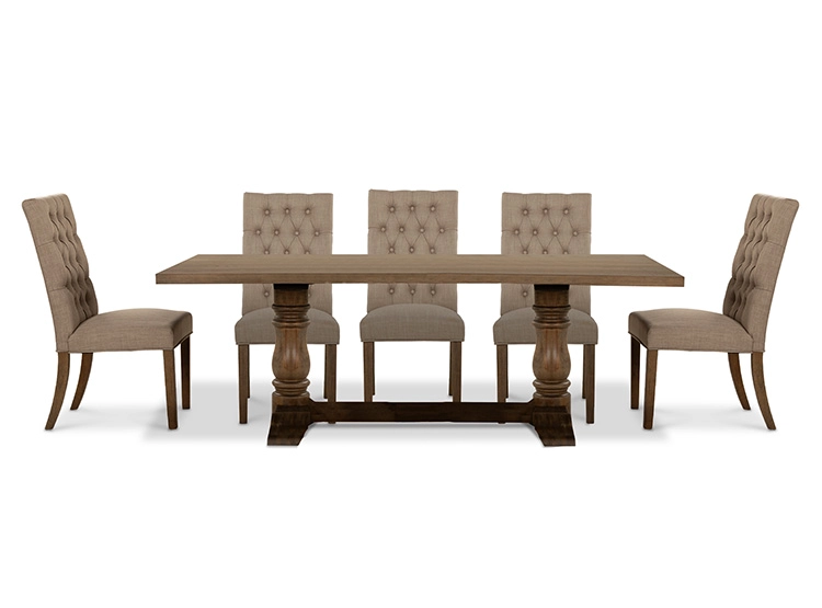 JUEGO DE COMEDOR CIC SEATTLE 8 SILLAS BEIGE - 5