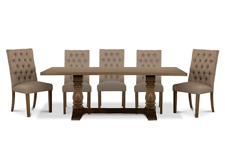 JUEGO DE COMEDOR CIC SEATTLE 8 SILLAS BEIGE - 6