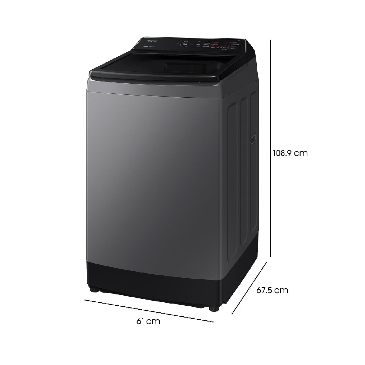 LAVADORA CARGA SUPERIOR SAMSUNG WA15CG5441BD 15KG GRAFITO - 3