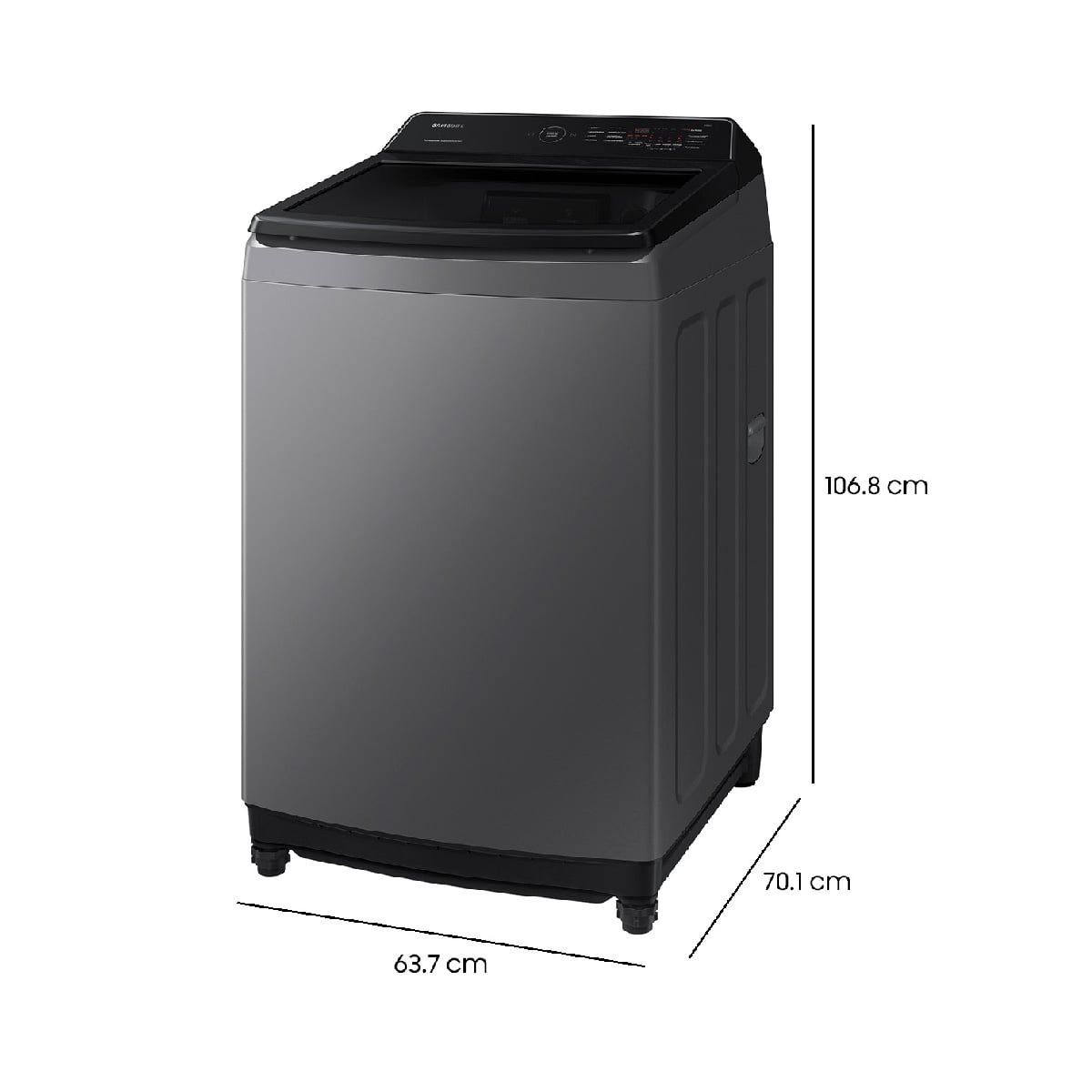 LAVADORA CARGA SUPERIOR SAMSUNG WA17CG6441BD 17KG GRAFITO - 3