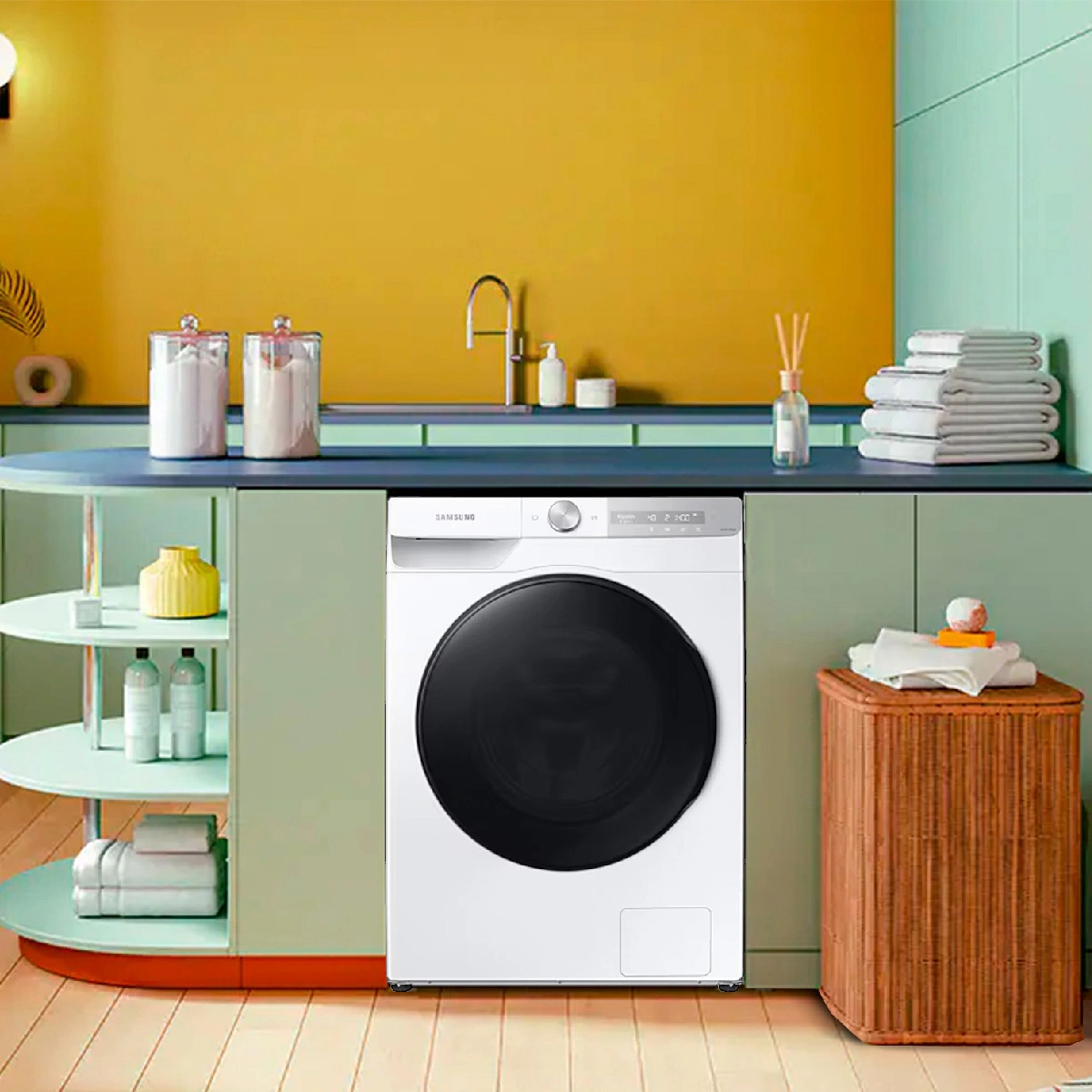 LAVADORA SECADORA SAMSUNG 12 KG 7 KG WD12T704DBH/ZS - 4