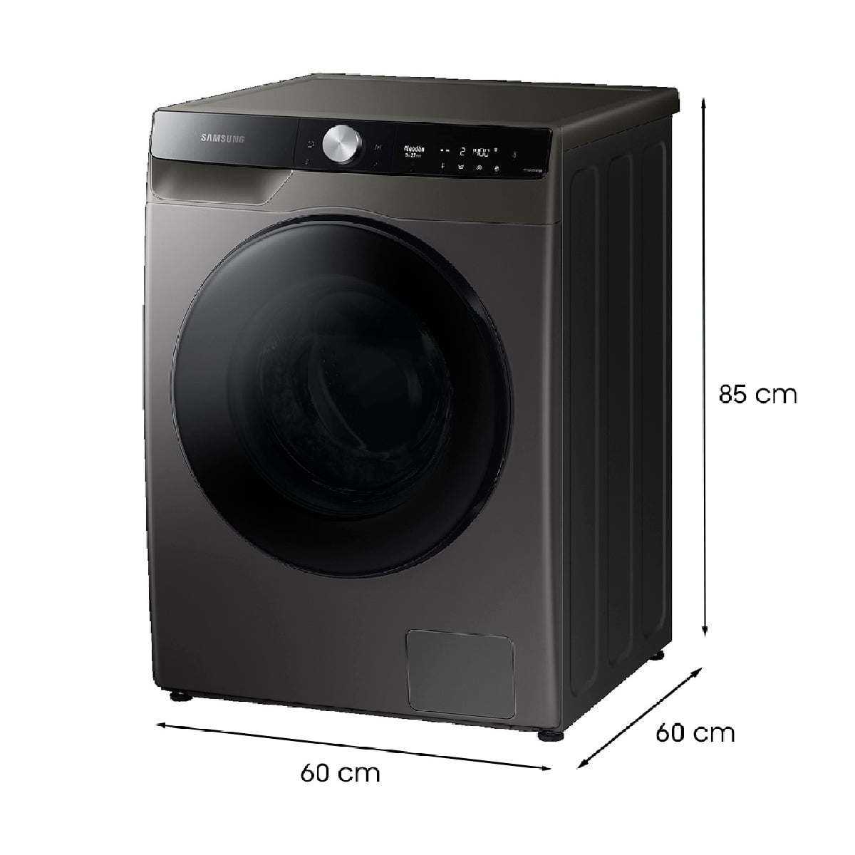 LAVADORA SECADORA SAMSUNG WD12T704DBX 12KG/7KG GRIS - 3