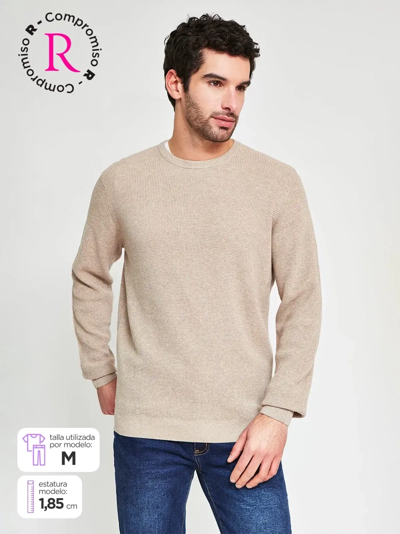 SWEATER HOMBRE MARQUIS ALGODÓN TEXTURADO - 1