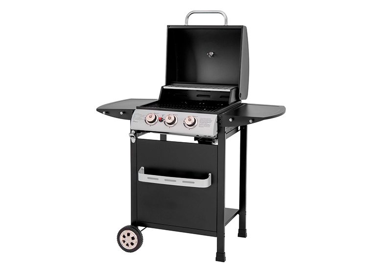 PARRILLA A GAS BBQ GRILL BOSTON PRO 3Q GRIS - 2