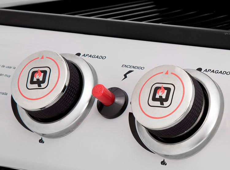 PARRILLA A GAS BBQ GRILL BOSTON PRO 3Q GRIS - 8