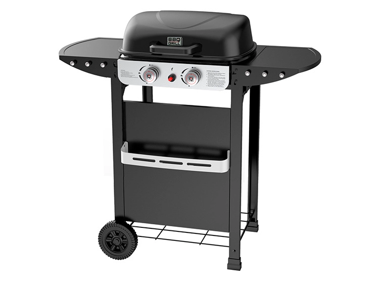 PARRILLA A GAS BBQ GRILL DENVER PRO 2Q GRIS - 2