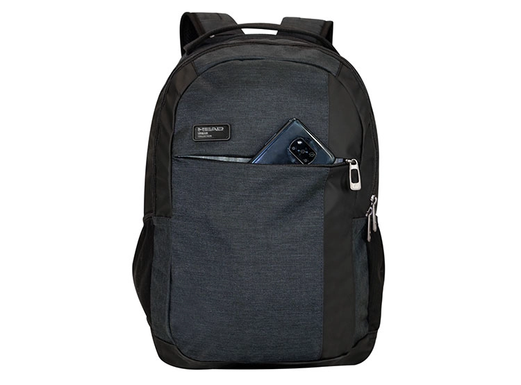 MOCHILA HEAD PORTER MELANGE GRIS OSCURO - 2