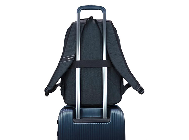 MOCHILA HEAD STOUT MELANGE GRIS OSCURO - 8