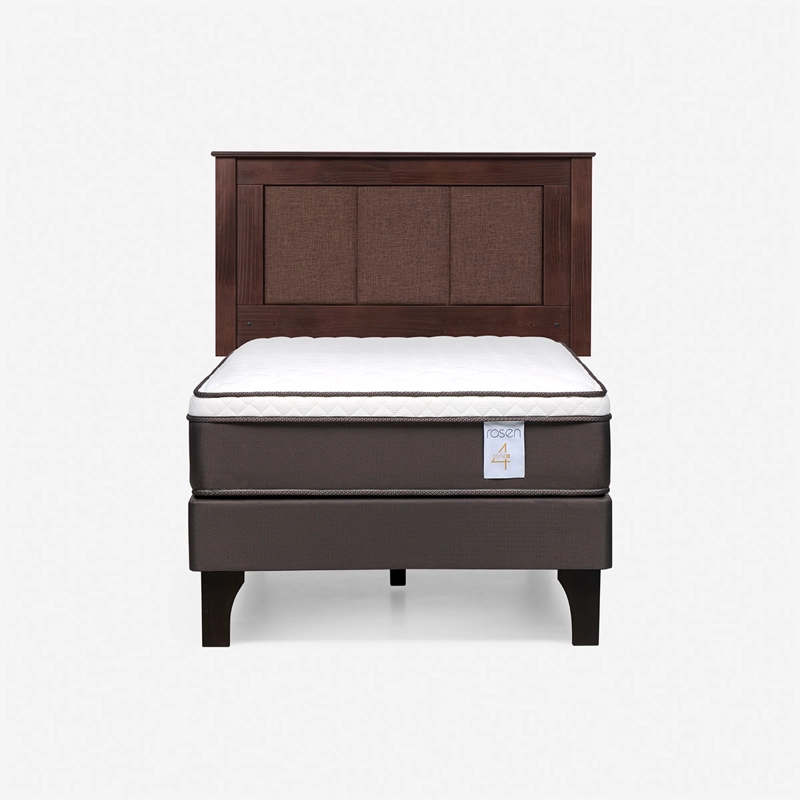 JUEGO DE DORMITORIO ROSEN CAMA EUROPEA NEW STYLE 4 PLUS 1 PLAZA + RESPALDO RACHEL - 1