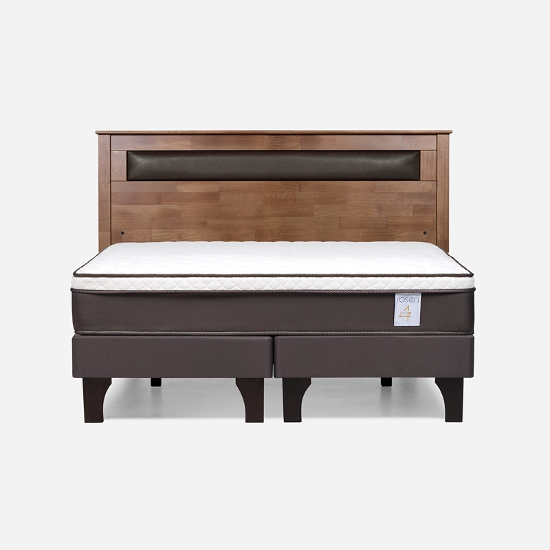 JUEGO DE DORMITORIO ROSEN CAMA EUROPEA NEW STYLE 4 PLUS KING + RESPALDO FERRARA - 1