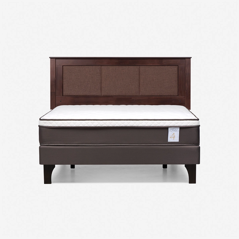JUEGO DE DORMITORIO ROSEN CAMA EUROPEA NEW STYLE 4 PLUS BN 2 PLAZAS + RESPALDO RACHEL - 1