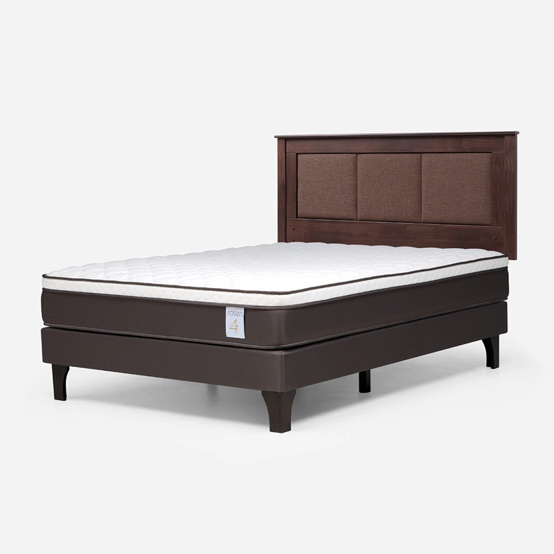 JUEGO DE DORMITORIO ROSEN CAMA EUROPEA NEW STYLE 4 PLUS BN 2 PLAZAS + RESPALDO RACHEL - 2
