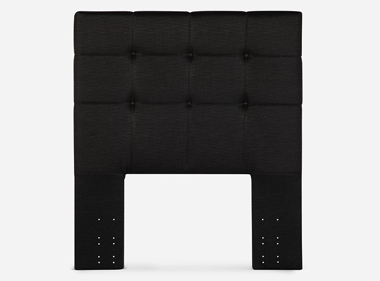JUEGO DE DORMITORIO ROSEN CAMA EUROPEA INDIE 1 PLAZA GRIS + RESPALDO ISSEY GRAFITO - 3