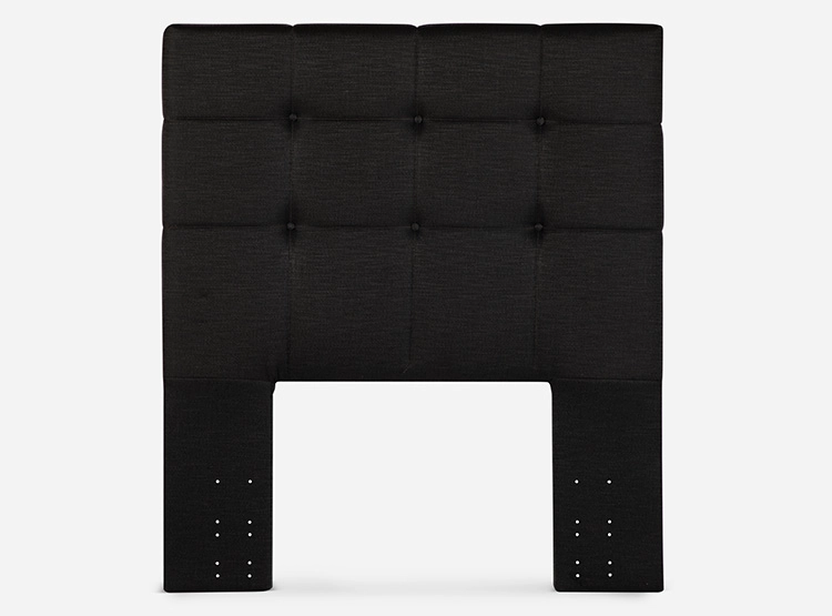 JUEGO DE DORMITORIO ROSEN CAMA EUROPEA INDIE 1.5 PLAZAS GRIS + RESPALDO ISSEY GRAFITO - 3
