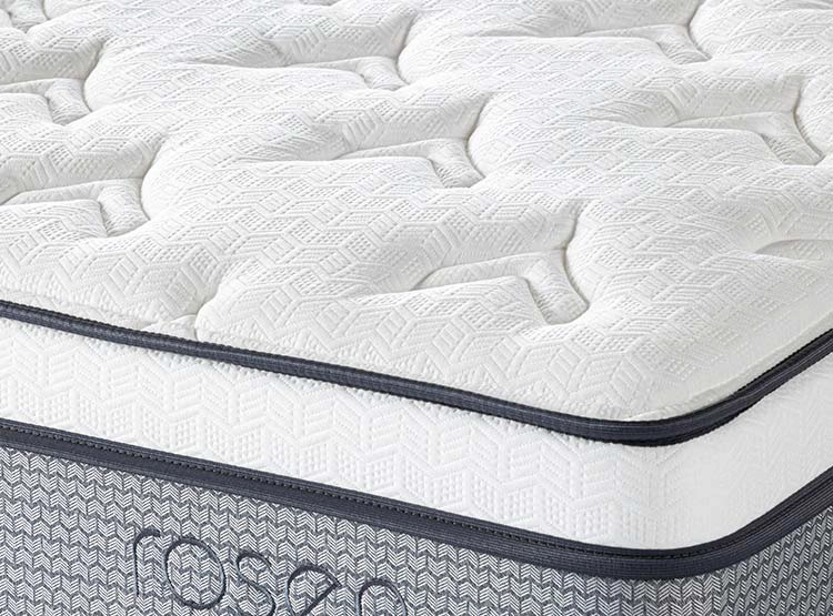 JUEGO DE DORMITORIO ROSEN CAMA EUROPEA INDIE 1.5 PLAZAS GRIS + RESPALDO ISSEY GRAFITO - 6