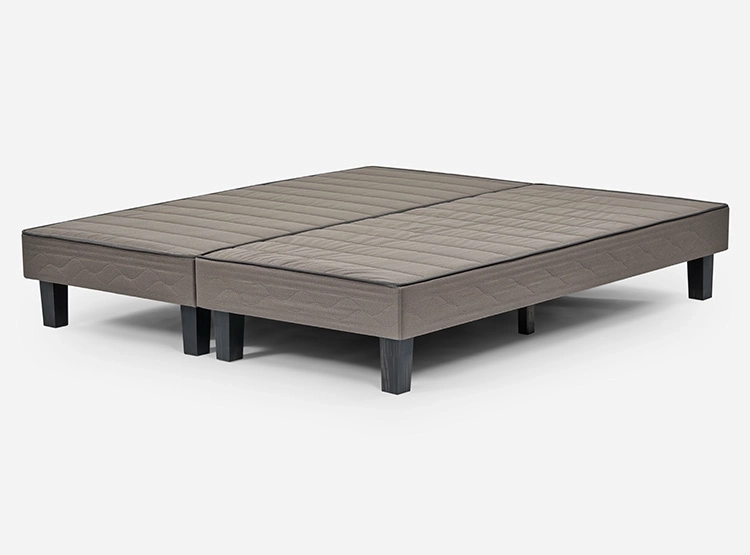 BASE CAMA ROSEN EUROPEA CENIZA BD 2 PLAZAS CAFÉ CLARO - 1