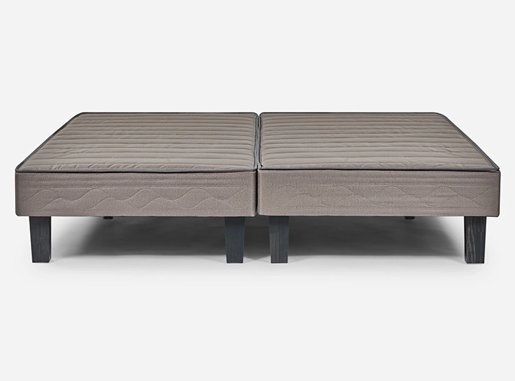 BASE CAMA ROSEN EUROPEA CENIZA BD 2 PLAZAS CAFÉ CLARO - 2