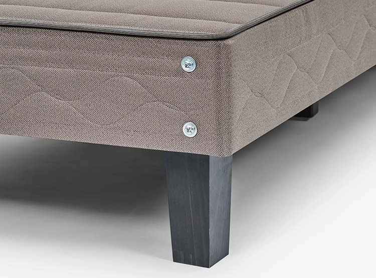 BASE CAMA ROSEN EUROPEA CENIZA BD 2 PLAZAS CAFÉ CLARO - 5