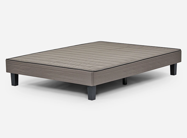 BASE CAMA ROSEN EUROPEA CENIZA BN 2 PLAZAS CAFÉ CLARO - 1