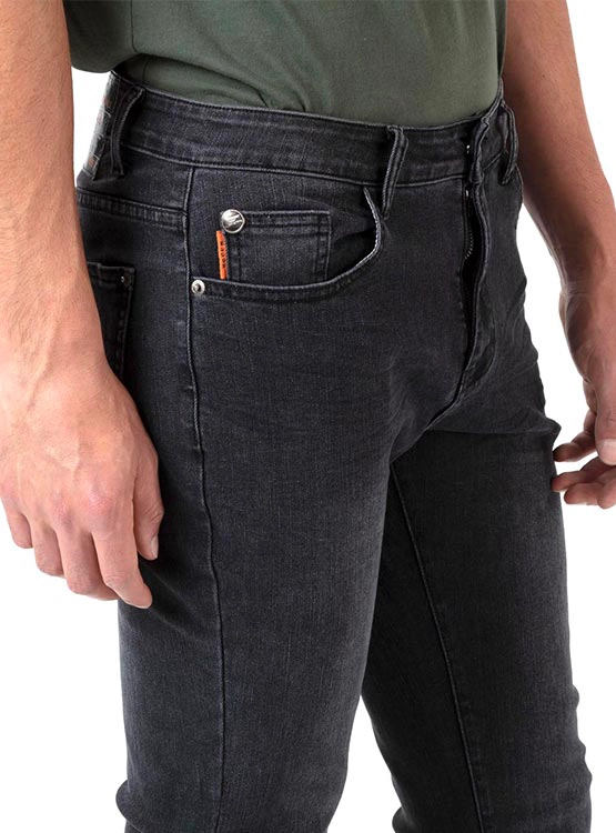 JEANS SLIM HOMBRE ELLUS BLACK FIVE POCKETS BASIC - 4