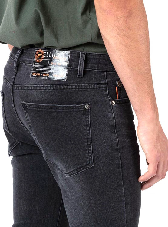 JEANS SLIM HOMBRE ELLUS BLACK FIVE POCKETS BASIC - 5