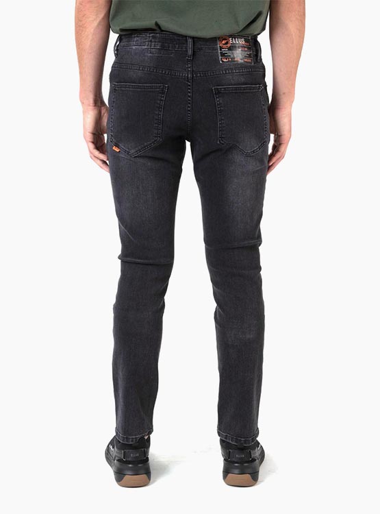 JEANS SLIM HOMBRE ELLUS BLACK FIVE POCKETS BASIC - 3