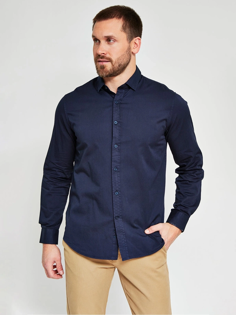 CAMISA HOMBRE CACHAREL ALGODÓN LAVADA - 1