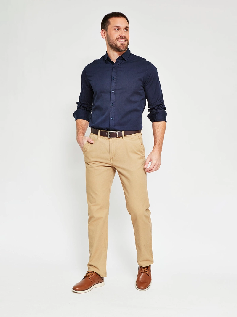 CAMISA HOMBRE CACHAREL ALGODÓN LAVADA - 4