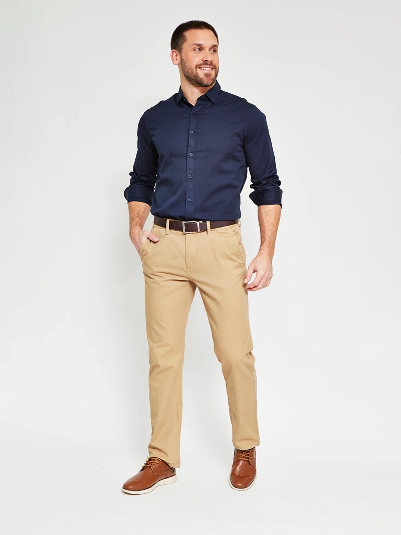 CAMISA HOMBRE CACHAREL ALGODÓN MANGA LARGA - 4