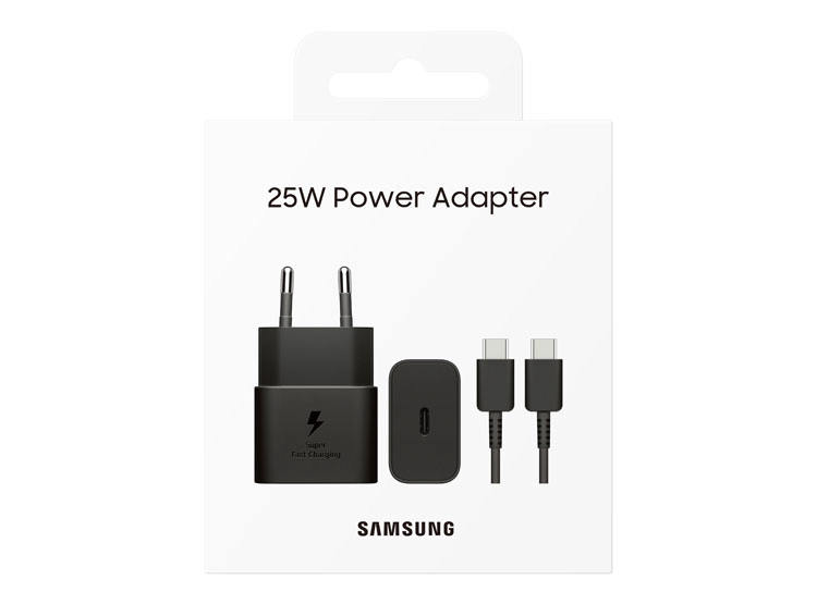 CARGADOR CELULAR SAMSUNG 25 W EP-T2510XBEGCH TIPO C NEGRO CON CABLE - 6