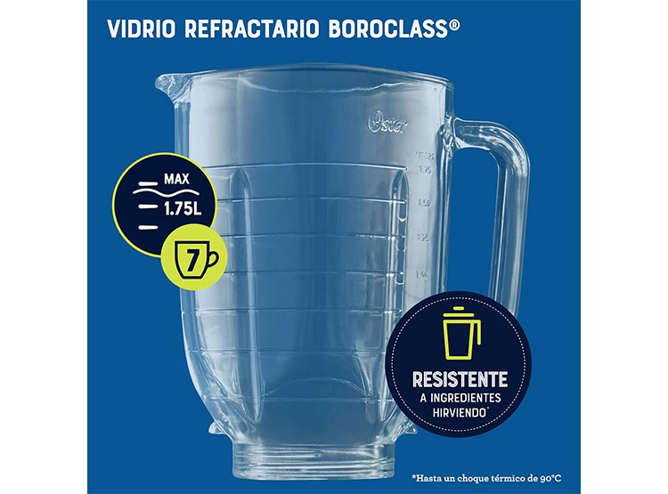 LICUADORA OSTER OSTERIZER MAX 1500W 1.75 L IZER MAX VASO VIDRIO  - 9