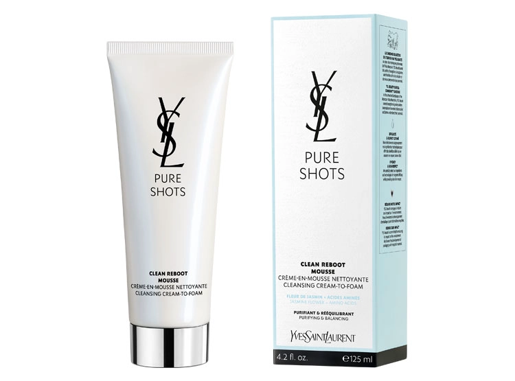 LIMPIADOR FACIAL YVES SAINT LAURENT PURE SHOTS CLEAN REBOOT MOUSSE 125 ML - 2