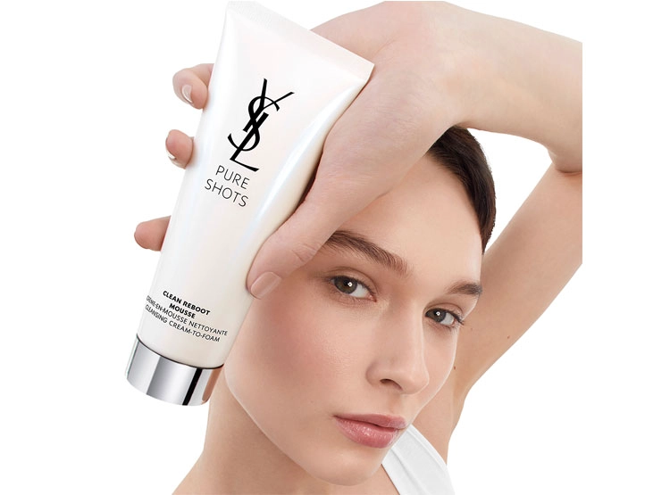 LIMPIADOR FACIAL YVES SAINT LAURENT PURE SHOTS CLEAN REBOOT MOUSSE 125 ML - 5